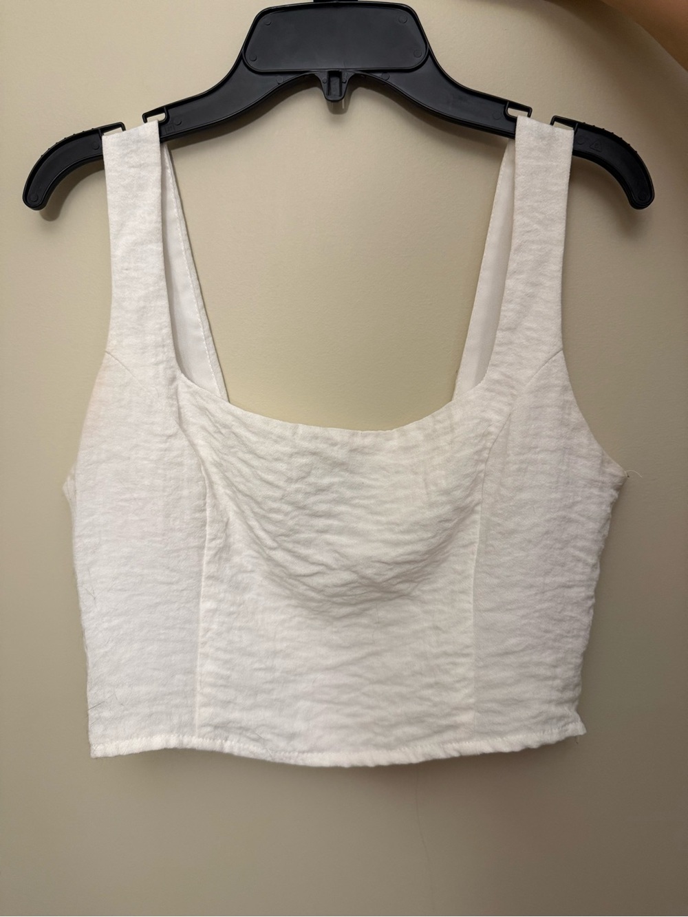 Forever 21 white cropped tank top